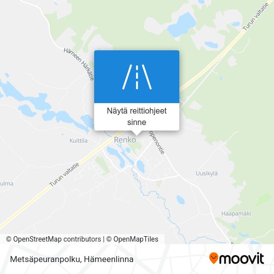 Metsäpeuranpolku kartta