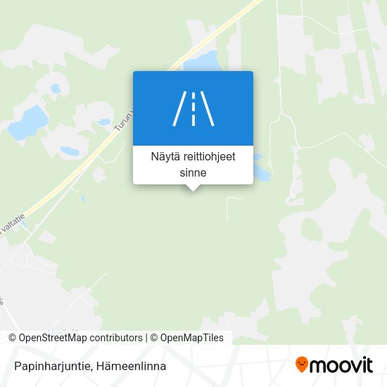 Papinharjuntie kartta