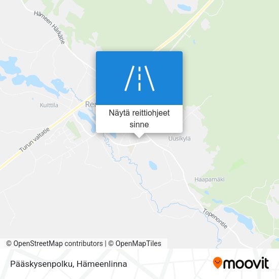 Pääskysenpolku kartta