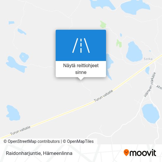Raidonharjuntie kartta