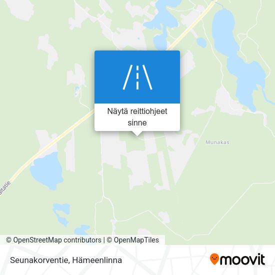 Seunakorventie kartta
