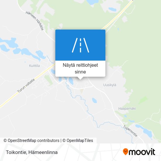 Toikontie kartta