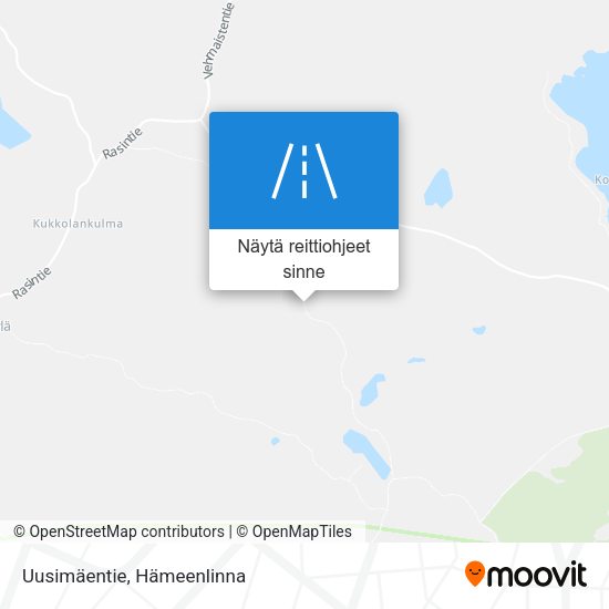 Uusimäentie kartta