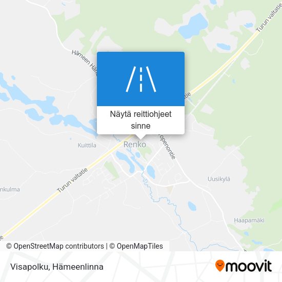Visapolku kartta