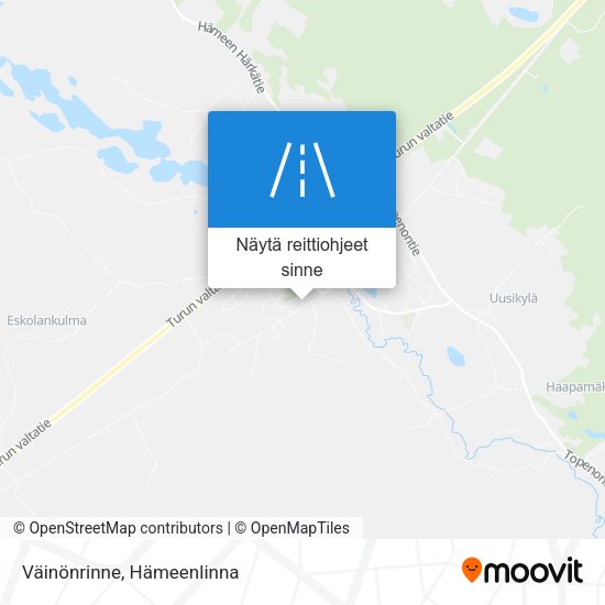 Väinönrinne kartta