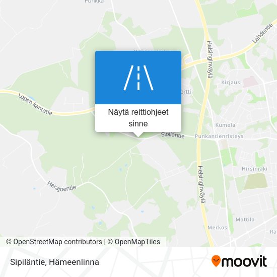 Sipiläntie kartta