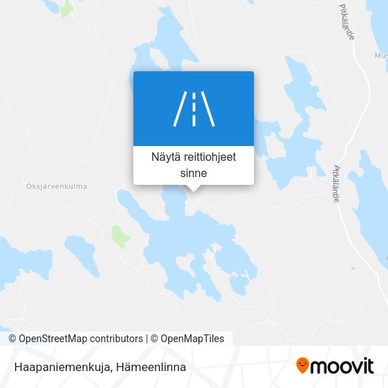 Haapaniemenkuja kartta