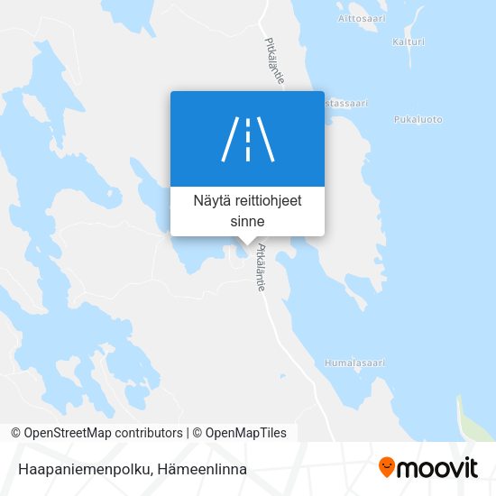 Haapaniemenpolku kartta