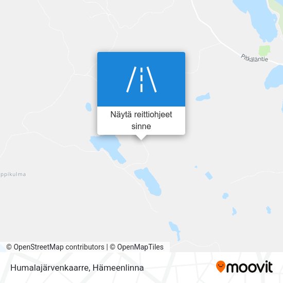 Humalajärvenkaarre kartta