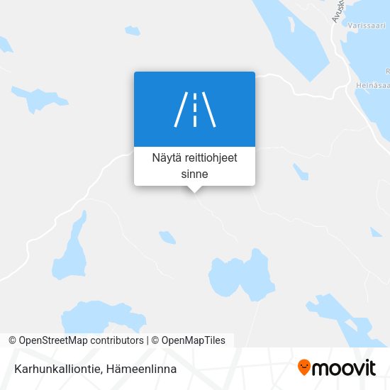 Karhunkalliontie kartta