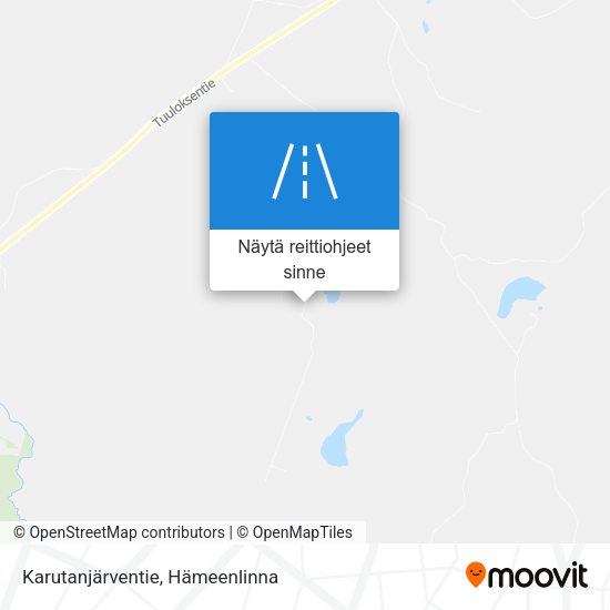Karutanjärventie kartta