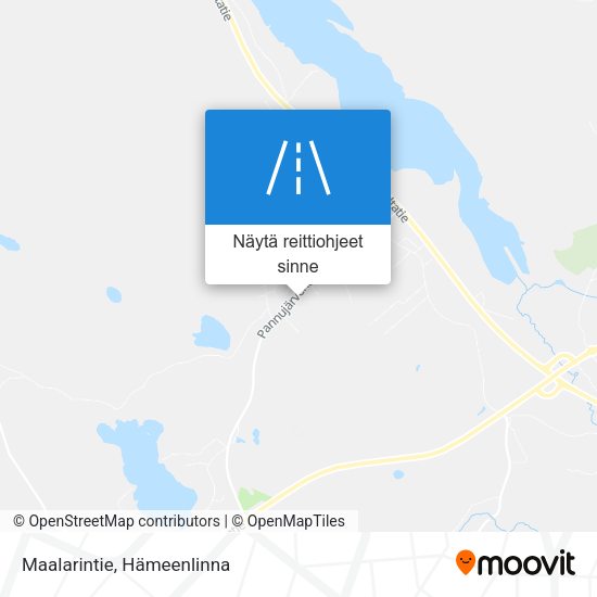 Maalarintie kartta