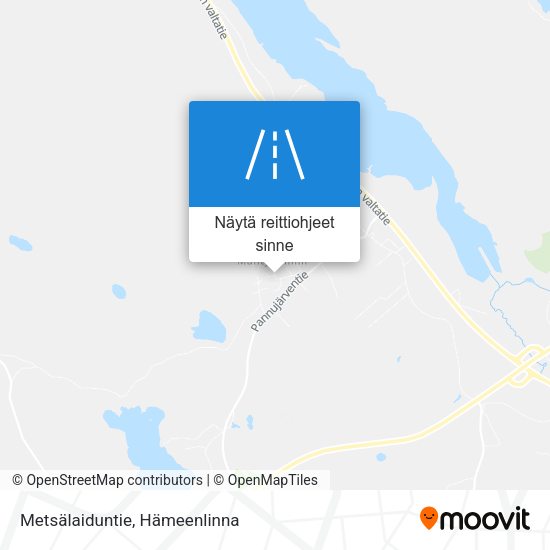 Metsälaiduntie kartta