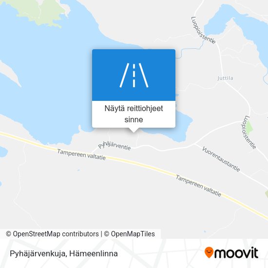 Pyhäjärvenkuja kartta