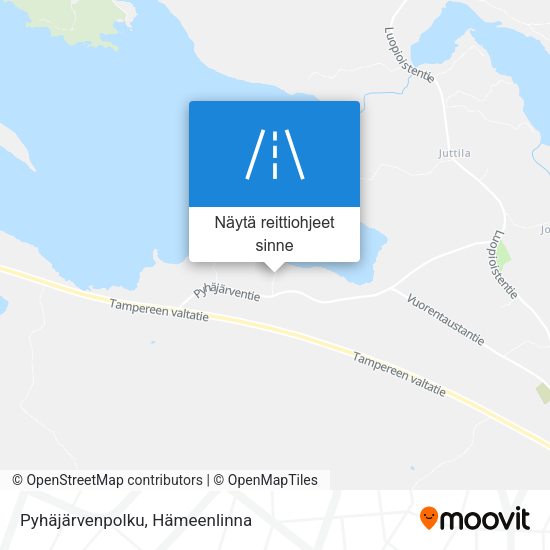 Pyhäjärvenpolku kartta