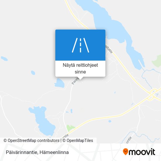Päivärinnantie kartta