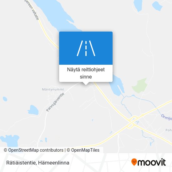 Rätiäistentie kartta