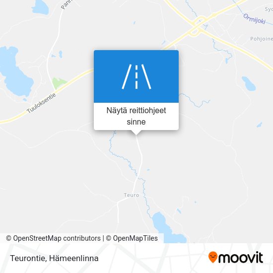 Teurontie kartta