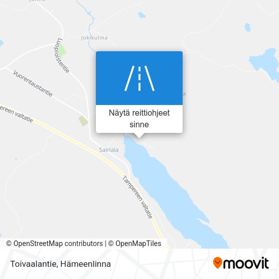 Toivaalantie kartta