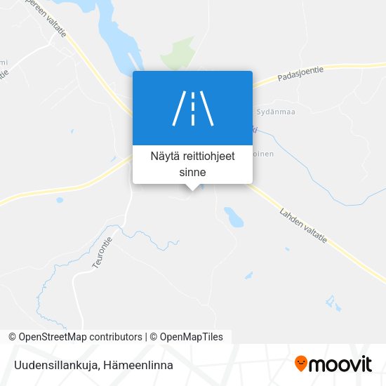 Uudensillankuja kartta