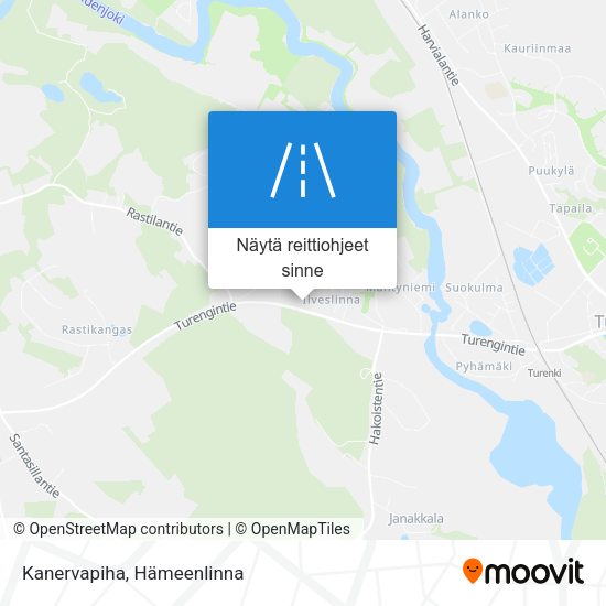 Kanervapiha kartta