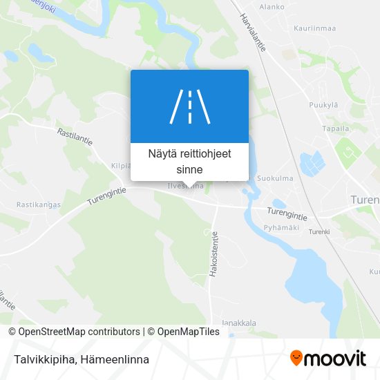 Talvikkipiha kartta