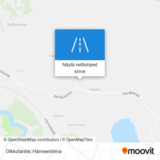 Olkkolantie kartta