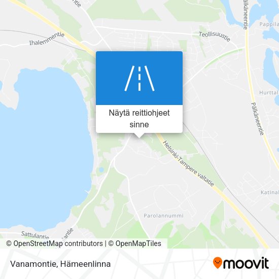 Vanamontie kartta
