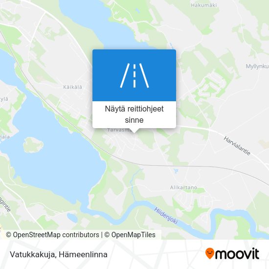 Vatukkakuja kartta