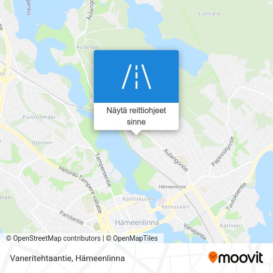 Vaneritehtaantie kartta