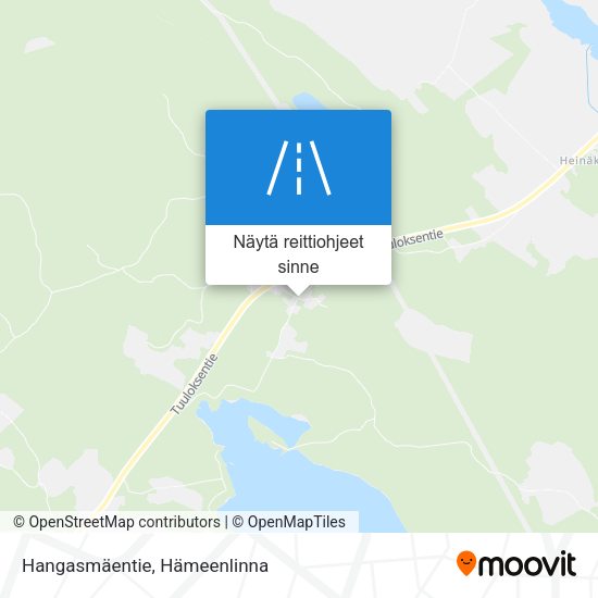 Hangasmäentie kartta