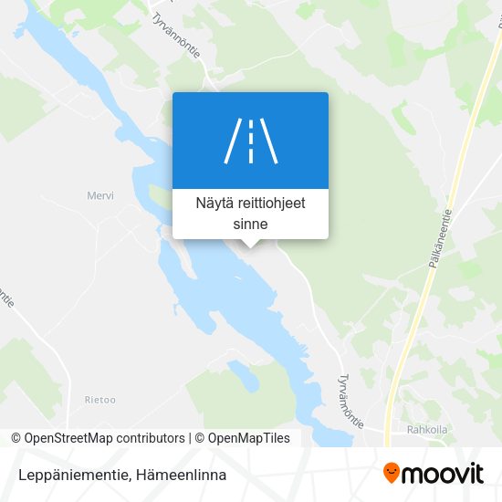 Leppäniementie kartta