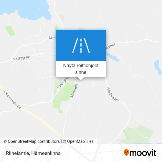 Riiheläntie kartta