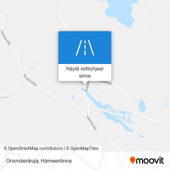Orismäenkuja kartta