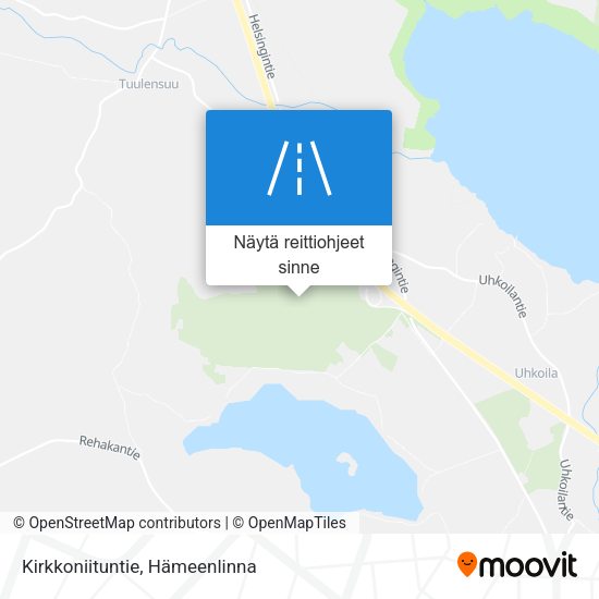 Kirkkoniituntie kartta