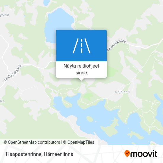 Haapastenrinne kartta
