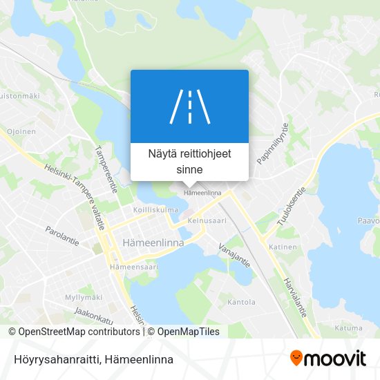 Höyrysahanraitti kartta