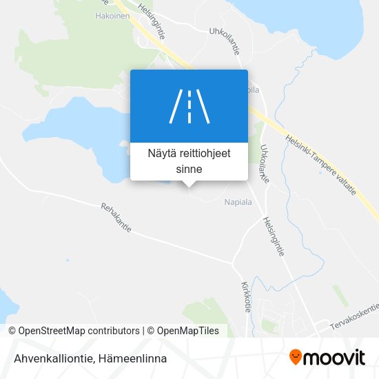 Ahvenkalliontie kartta