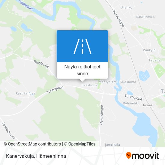 Kanervakuja kartta