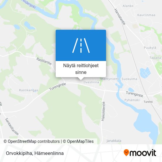 Orvokkipiha kartta