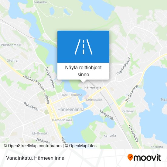 Vanainkatu kartta