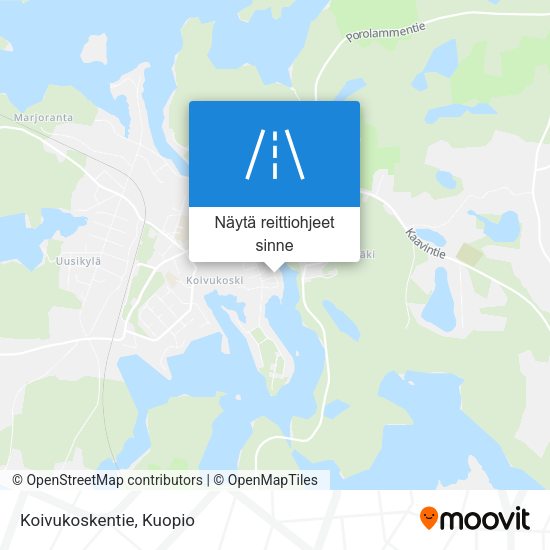 Koivukoskentie kartta