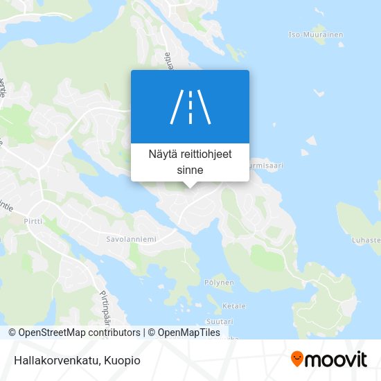 Hallakorvenkatu kartta