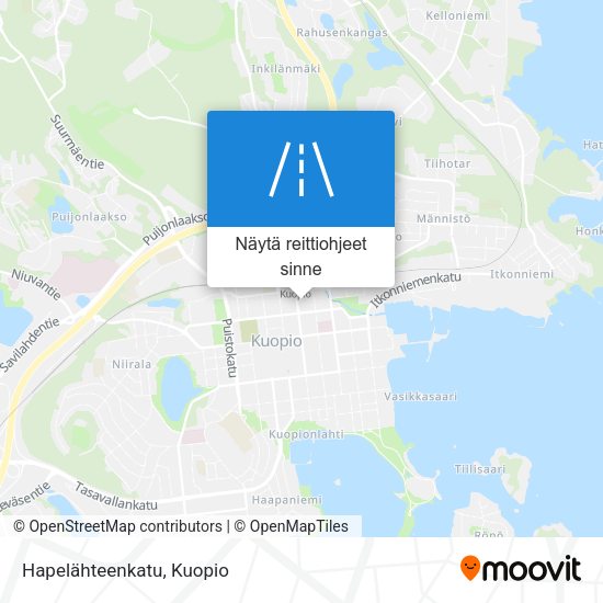 Hapelähteenkatu kartta