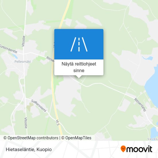Hietaseläntie kartta