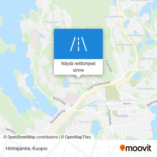 Hiihtäjäntie kartta