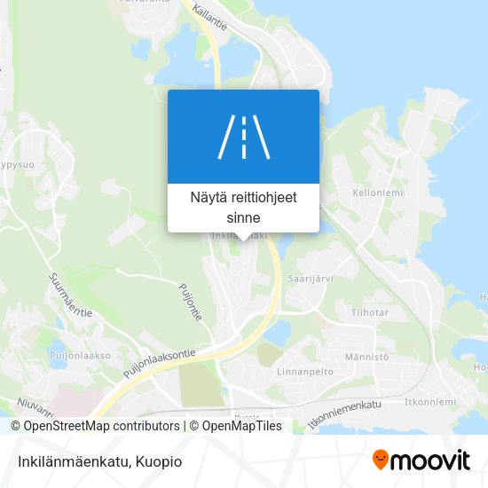 Inkilänmäenkatu kartta