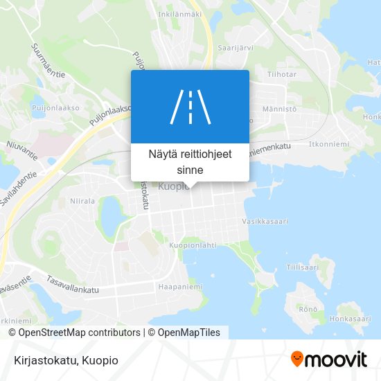 Kirjastokatu kartta