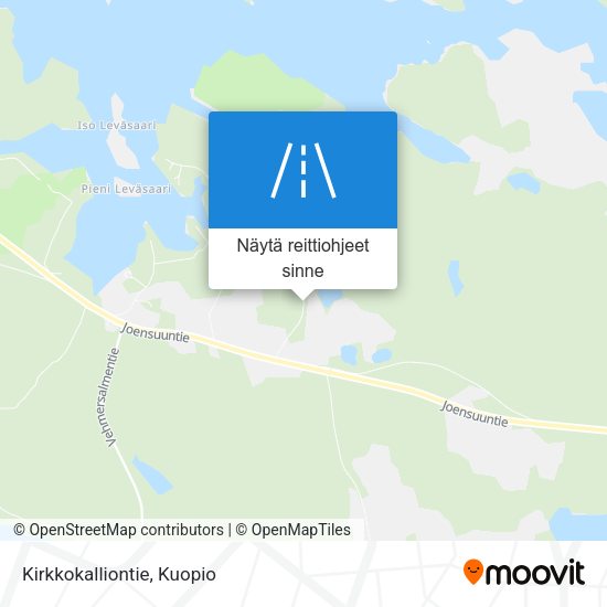 Kirkkokalliontie kartta