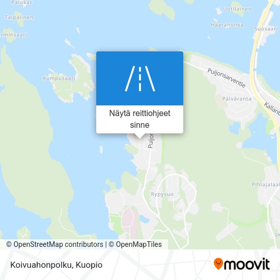 Koivuahonpolku kartta